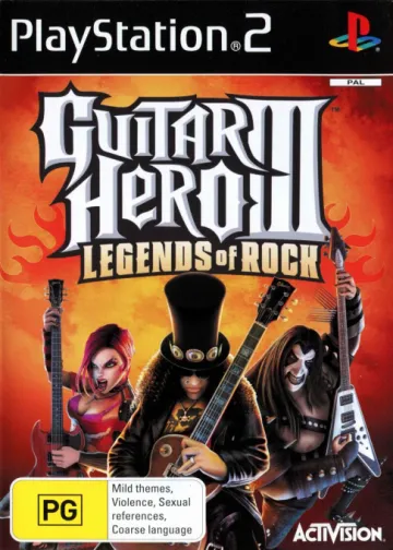 Guitar Hero III Legends of Rock — jaquette du jeu