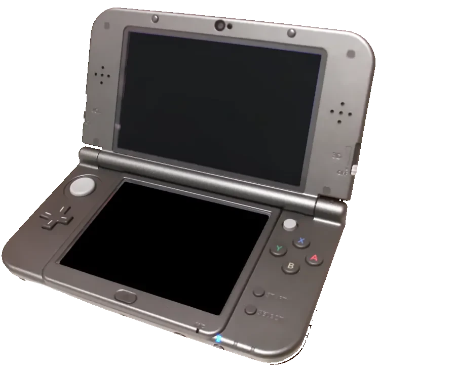 New 3DS XL noire métallique — photo du modèle New Nintendo 3DS