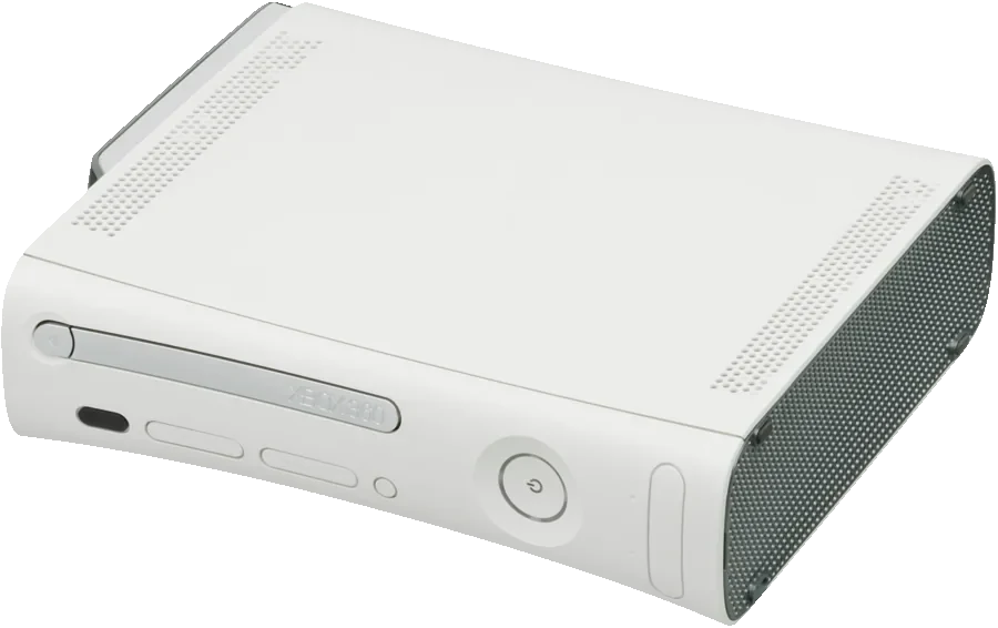Xbox 360 console blanche + 2 manettes — photo du modèle XBOX360